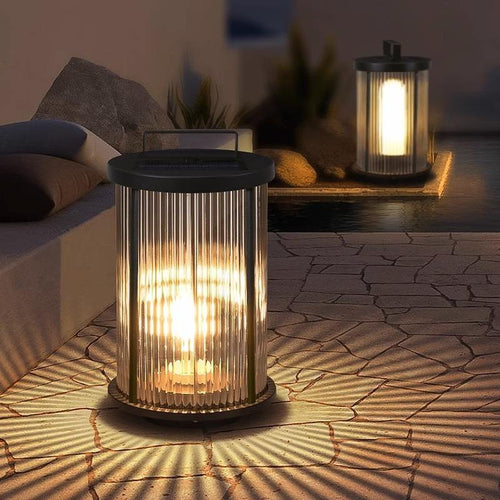 Crystal glass outdoor lamp