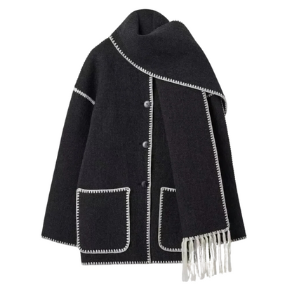 VIONA™ | COMFORTABLE WOOL CAPE COAT 