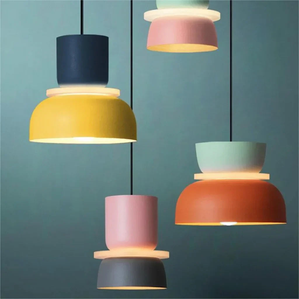 Dulcy Kleurblok Scandinavische Hanglamp