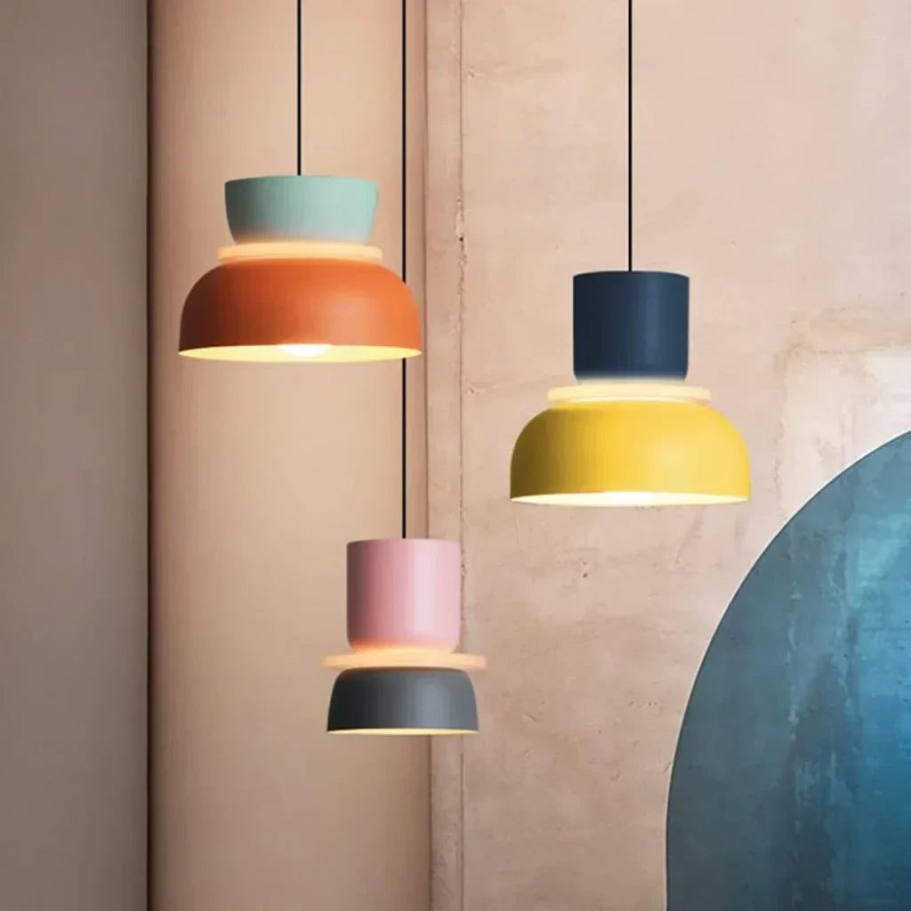 Dulcy Kleurblok Scandinavische Hanglamp