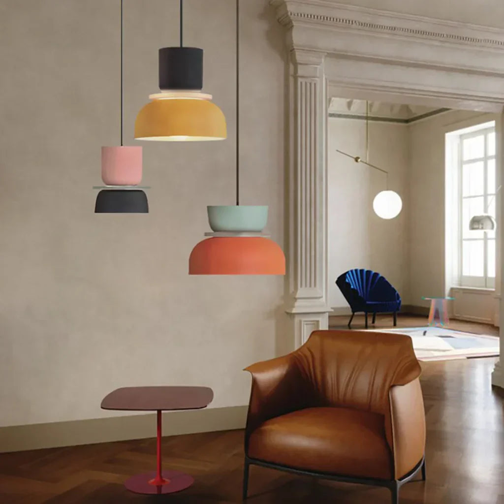 Dulcy Kleurblok Scandinavische Hanglamp