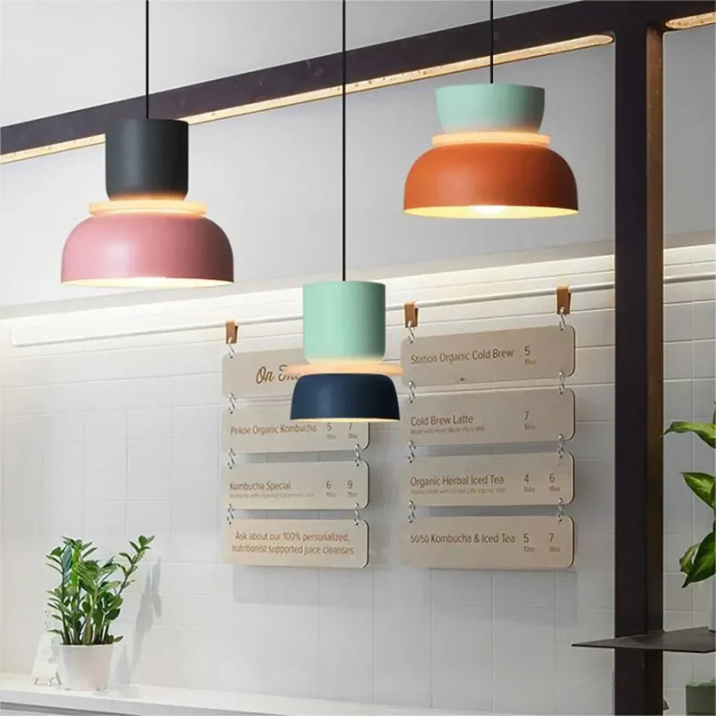 Dulcy Kleurblok Scandinavische Hanglamp