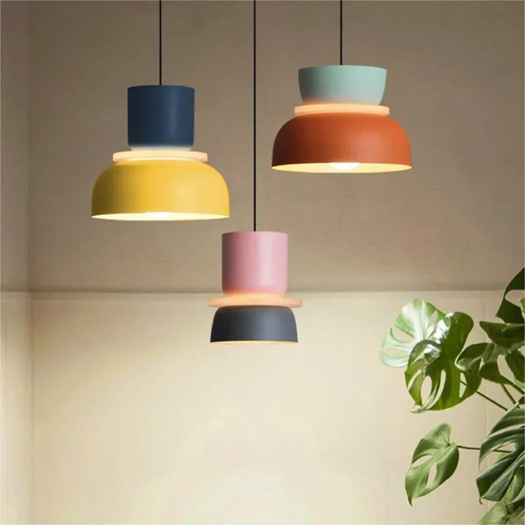 Dulcy Kleurblok Scandinavische Hanglamp