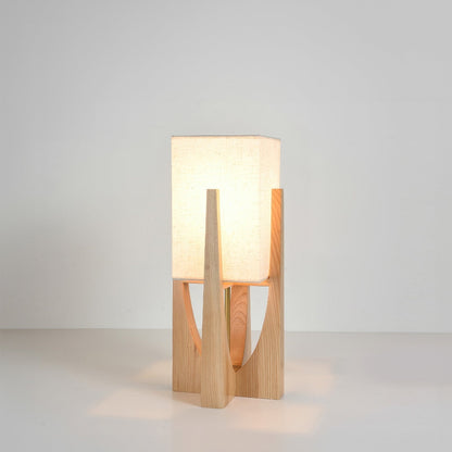 Japanse stijl walnoot vloerlamp eenvoudige massief houten lamp