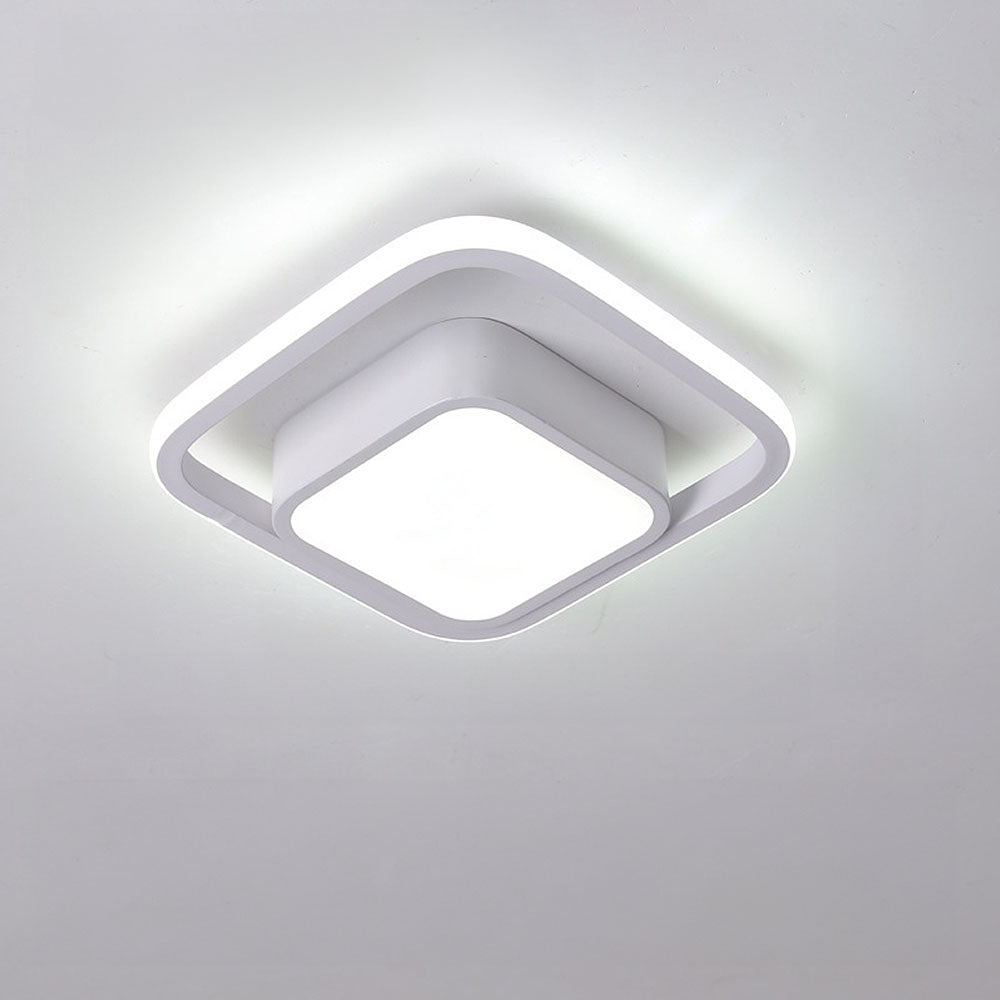 Minimalistische Dubbele Ring LED Plafondlamp