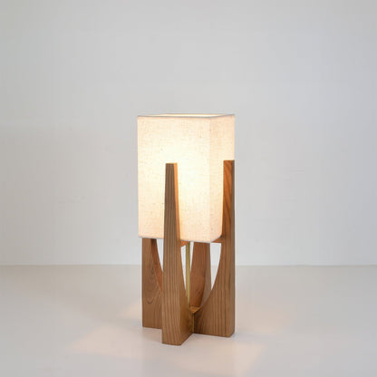 Japanse stijl walnoot vloerlamp eenvoudige massief houten lamp