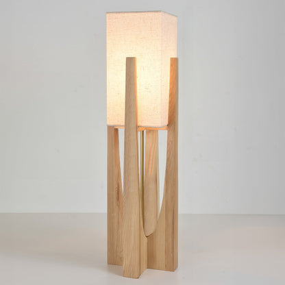 Japanse stijl walnoot vloerlamp eenvoudige massief houten lamp