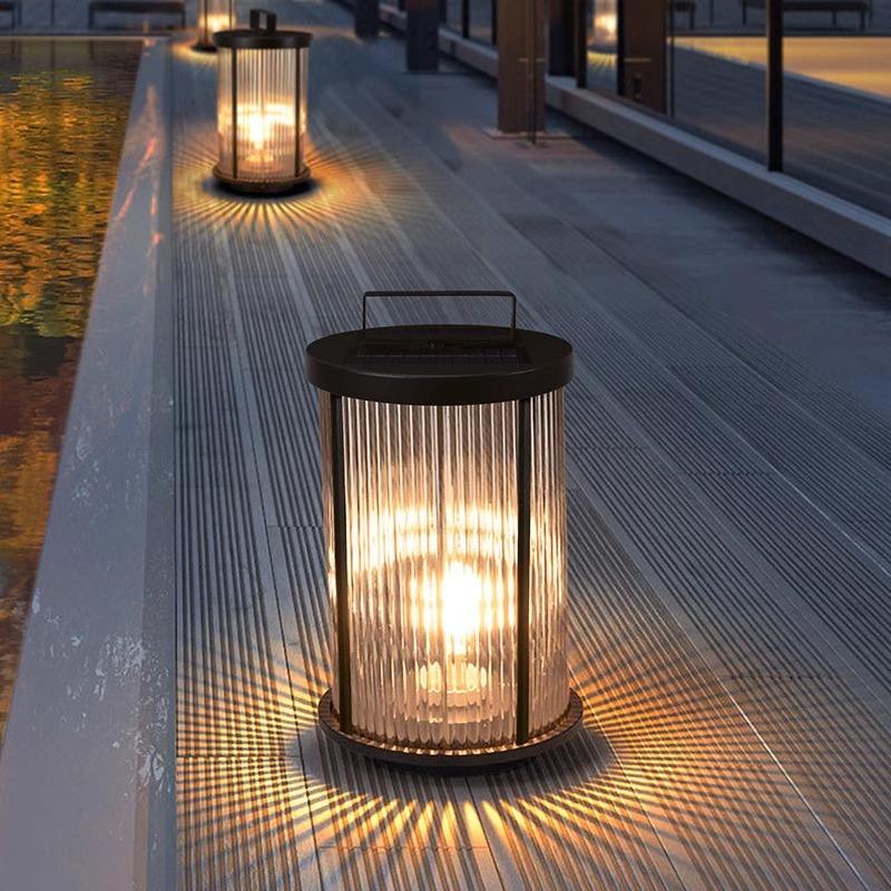 Crystal glass outdoor lamp