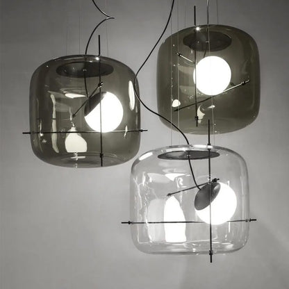 Plot glass pendant lamp 