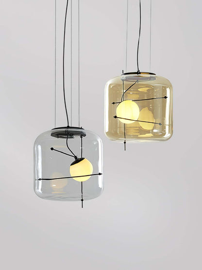 Plot glass pendant lamp 