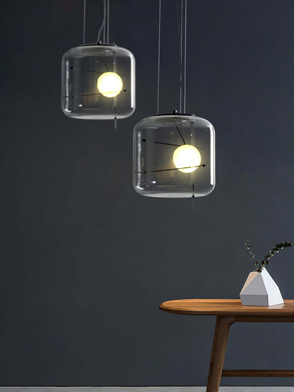 Plot glass pendant lamp 