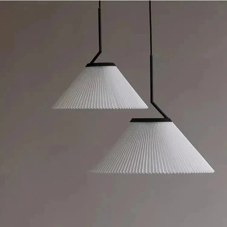 Noridic geplooide Creme Hanglamp