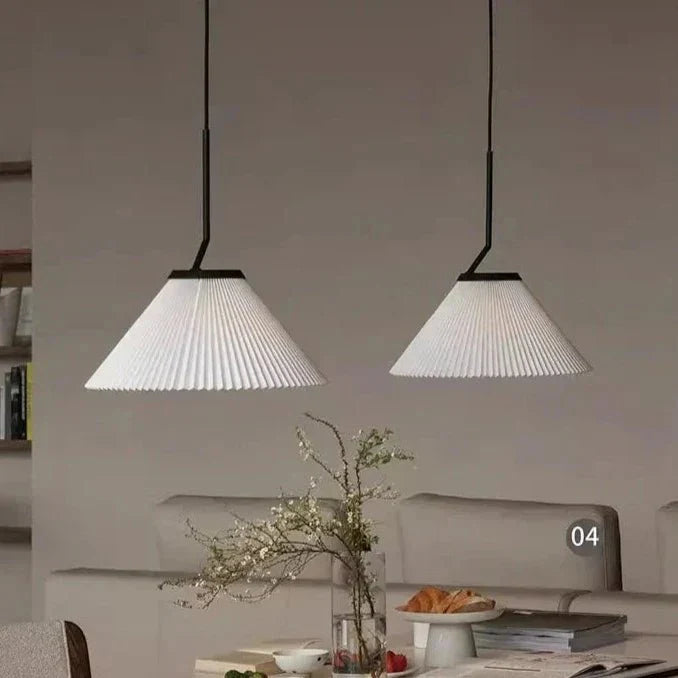 Noridic geplooide Creme Hanglamp