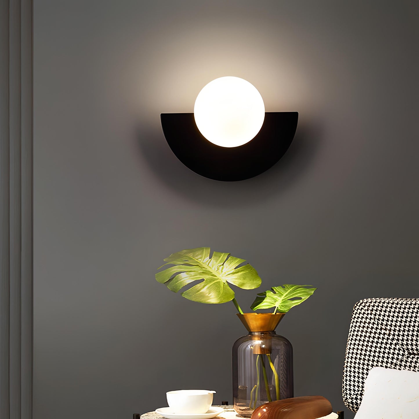 Everest - Nordic semi-circular wall lamp