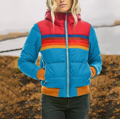 ROSA™ | RETRO PARKA MET CAPUCHON VAN IMITATIEBOND VOOR DAMES