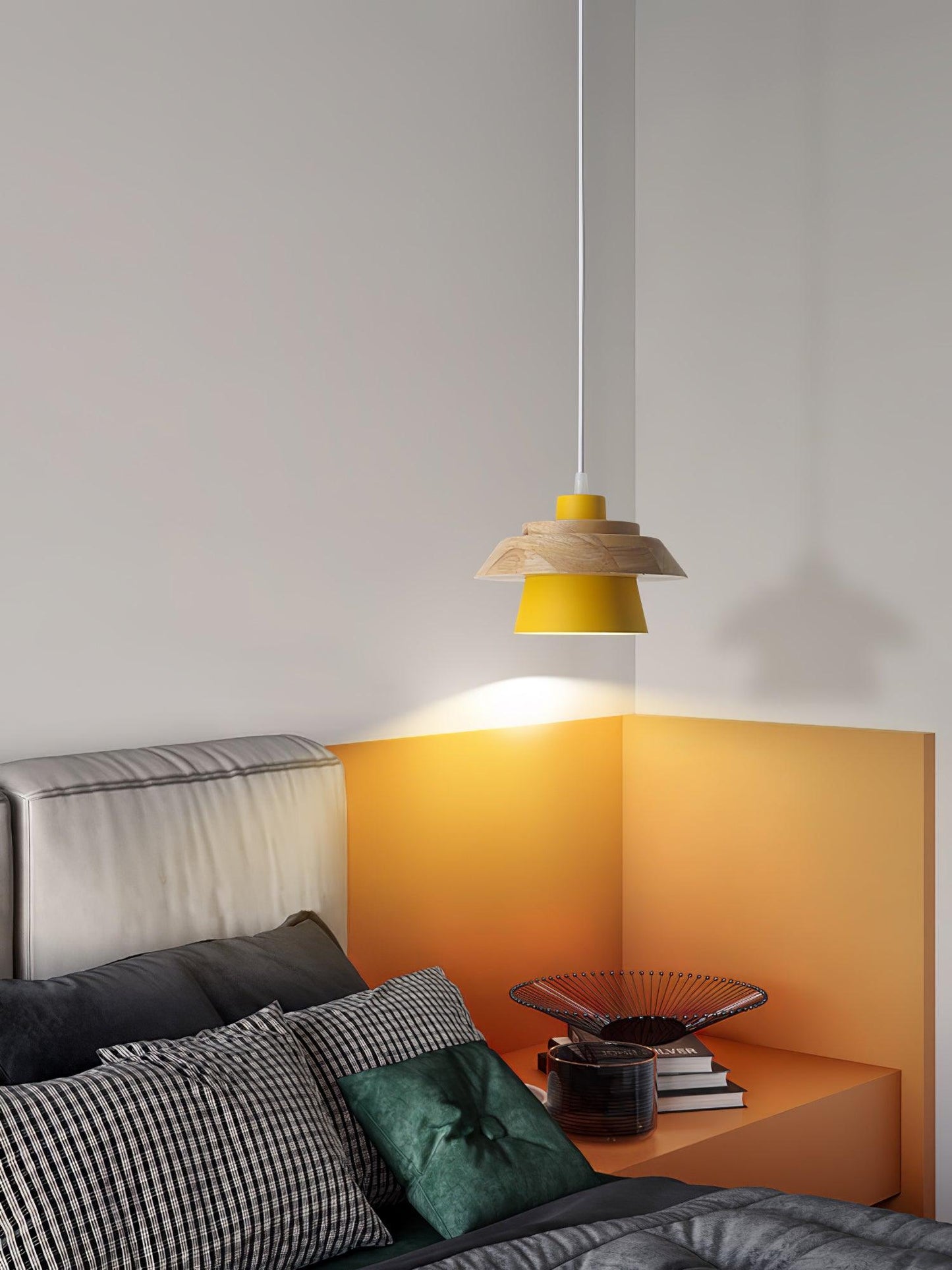 Stenen Houten Hanglamp