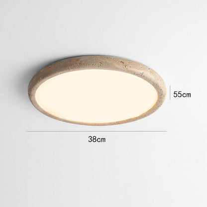 Natuursteen Led Plafondlamp