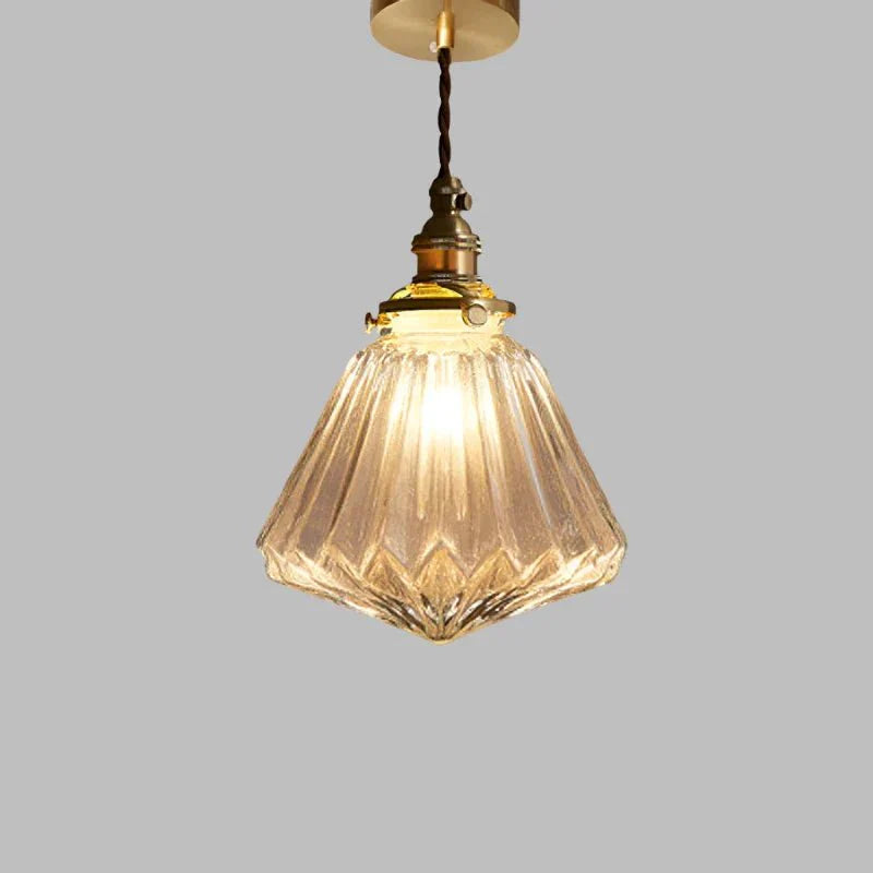 Crystal glass pendant lamp