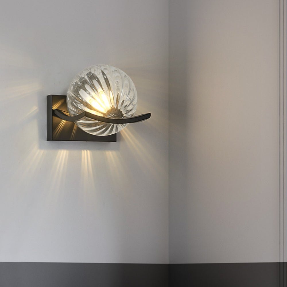 Moderne LED wandlamp glas