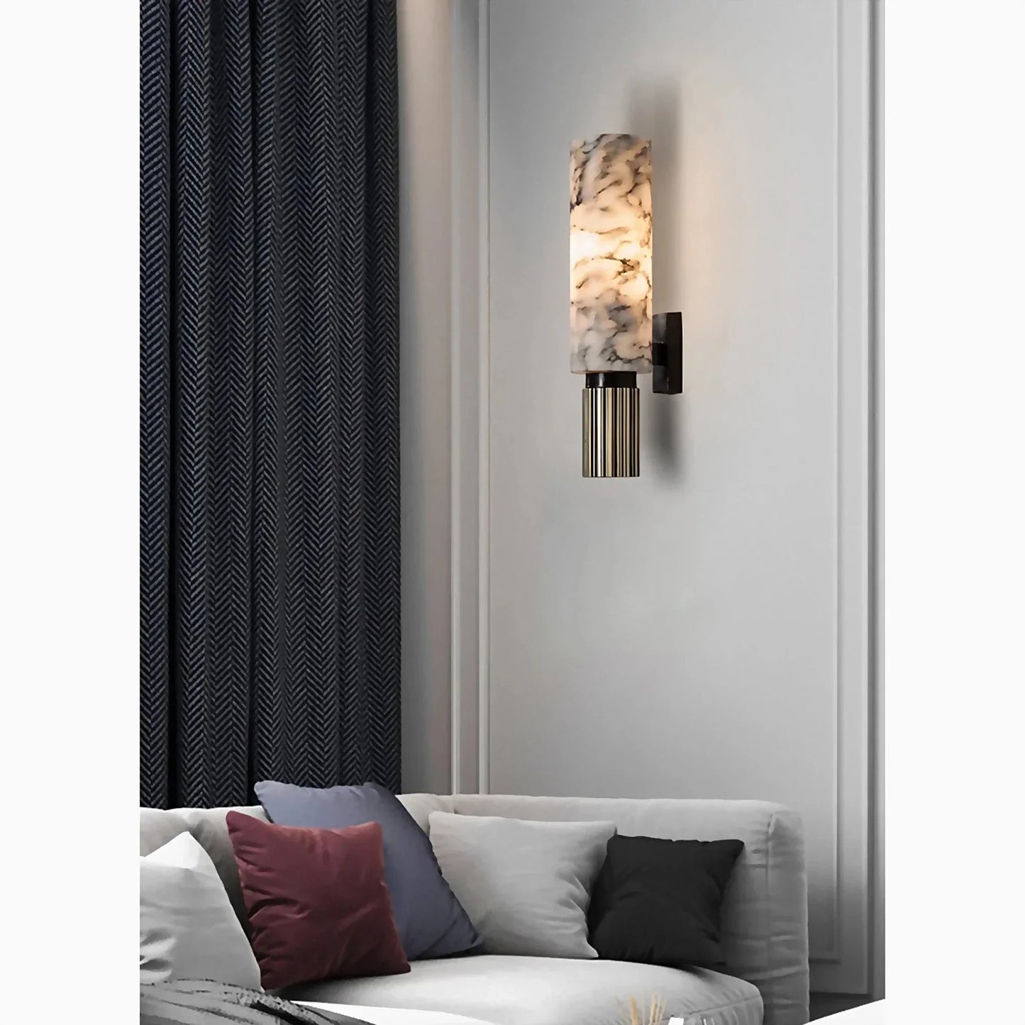 Marmeren wandlamp