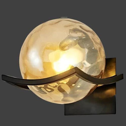 Moderne LED wandlamp glas