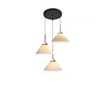 Noridic geplooide Creme Hanglamp