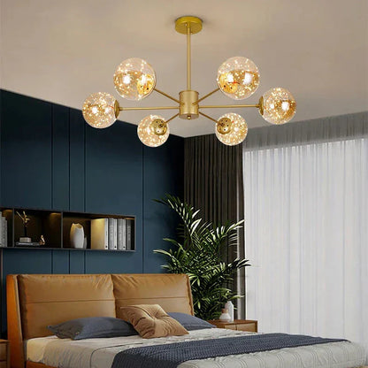 NobleLuminance - Glass Ball Chandelier 