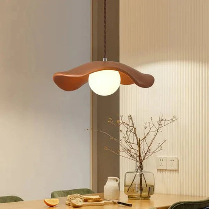 Creatieve Wabi Sabi eetkamer hanglamp met lotusbladeren