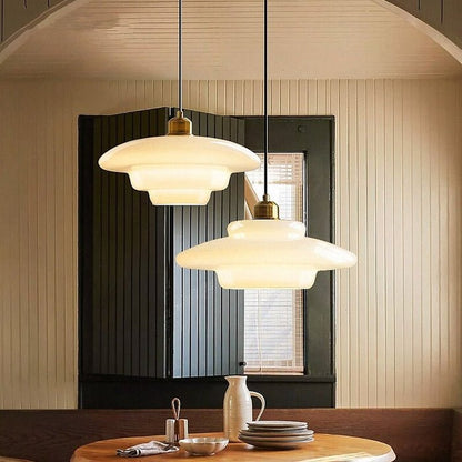 Witte Glazen Hanglamp