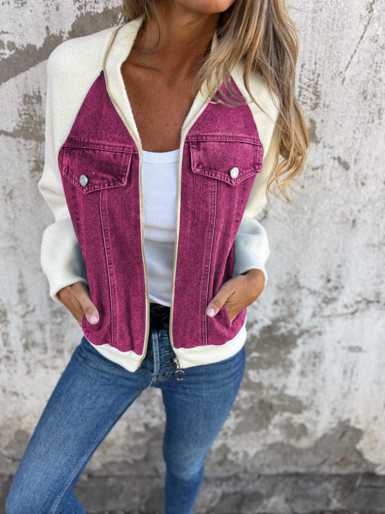 ISABELLA™ | CASUAL V-NECK ZIPPER JACKET