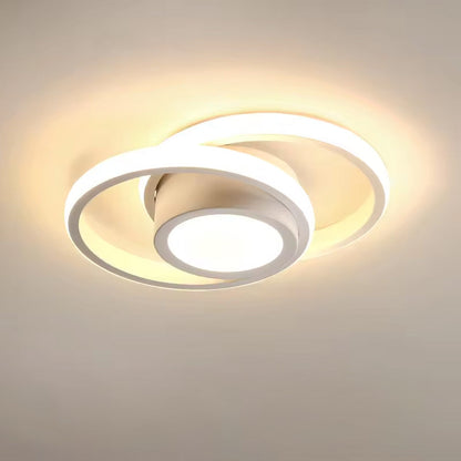 Minimalistische Dubbele Ring LED Plafondlamp