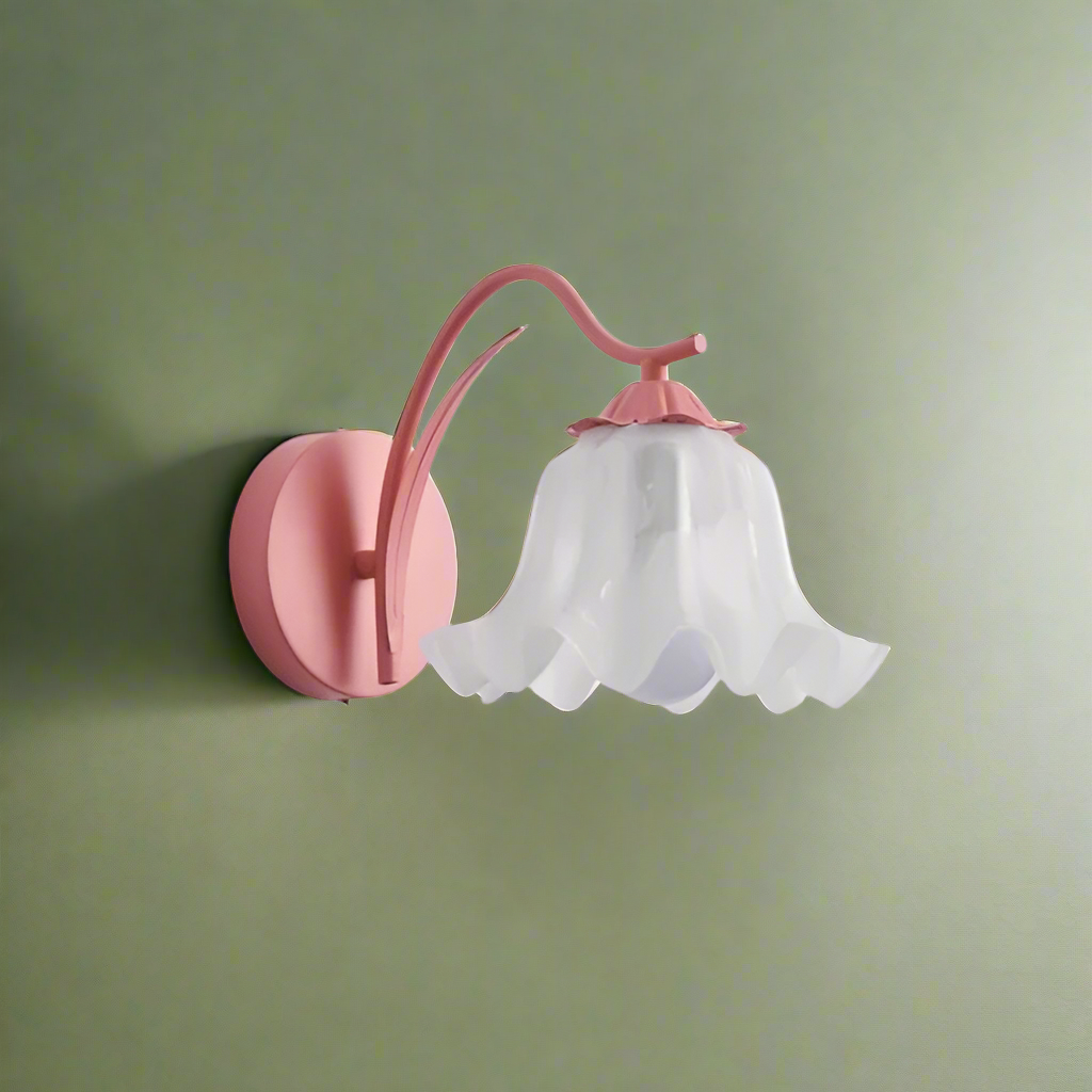 French Retro Garden Flower Wall Lamp