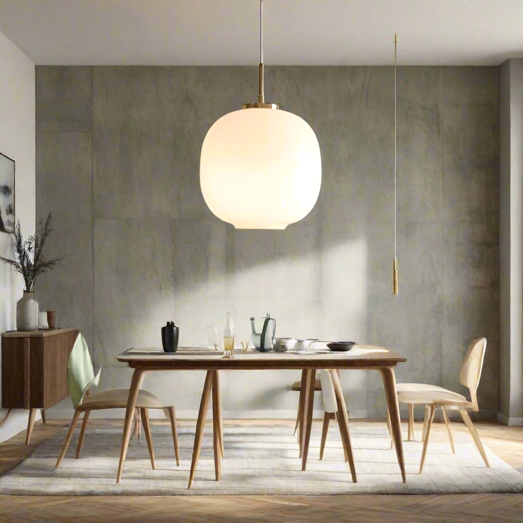 Moderne Scandinavische Opaalglas Radihous Hanglamp