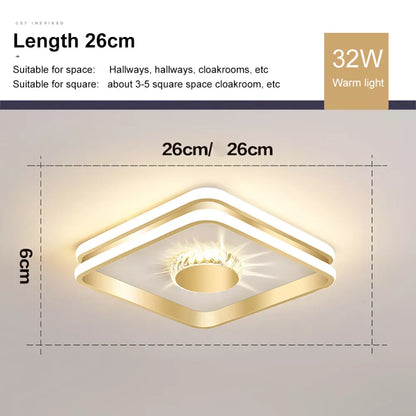 Gouden Hal Crystal LED Plafondlampen