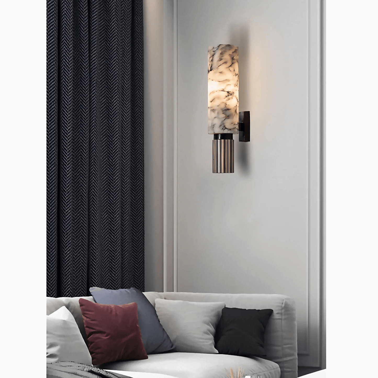 Marmeren wandlamp