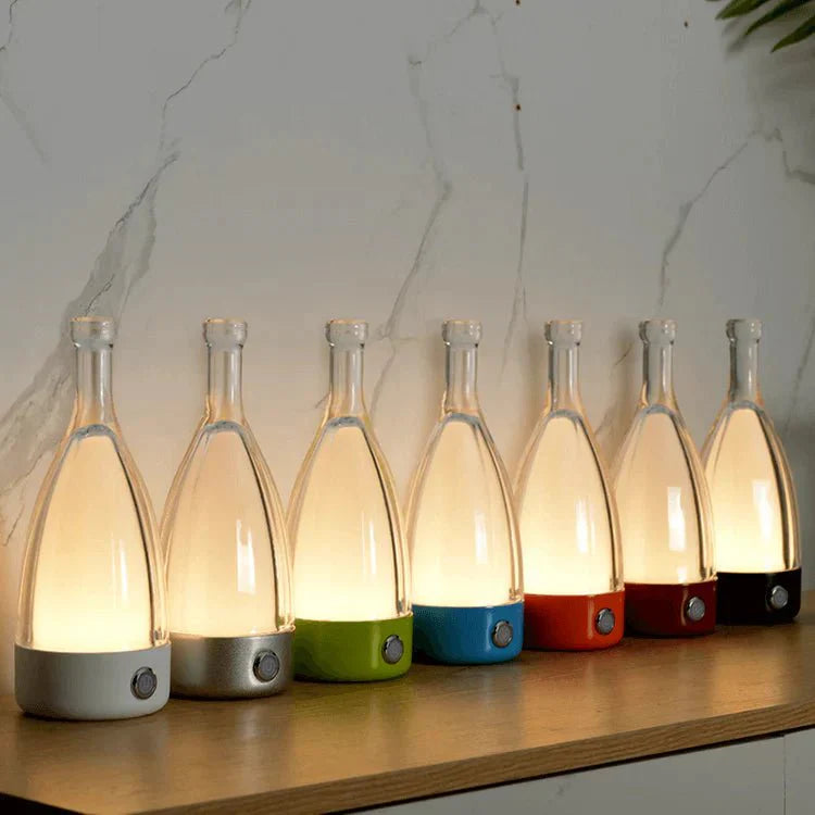 Rechargeable Decorative Night Light in the Shape of a Wine Bottle