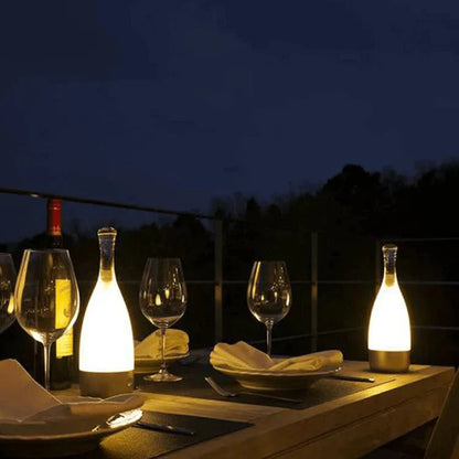 Rechargeable Decorative Night Light in the Shape of a Wine Bottle