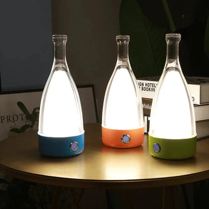 Rechargeable Decorative Night Light in the Shape of a Wine Bottle