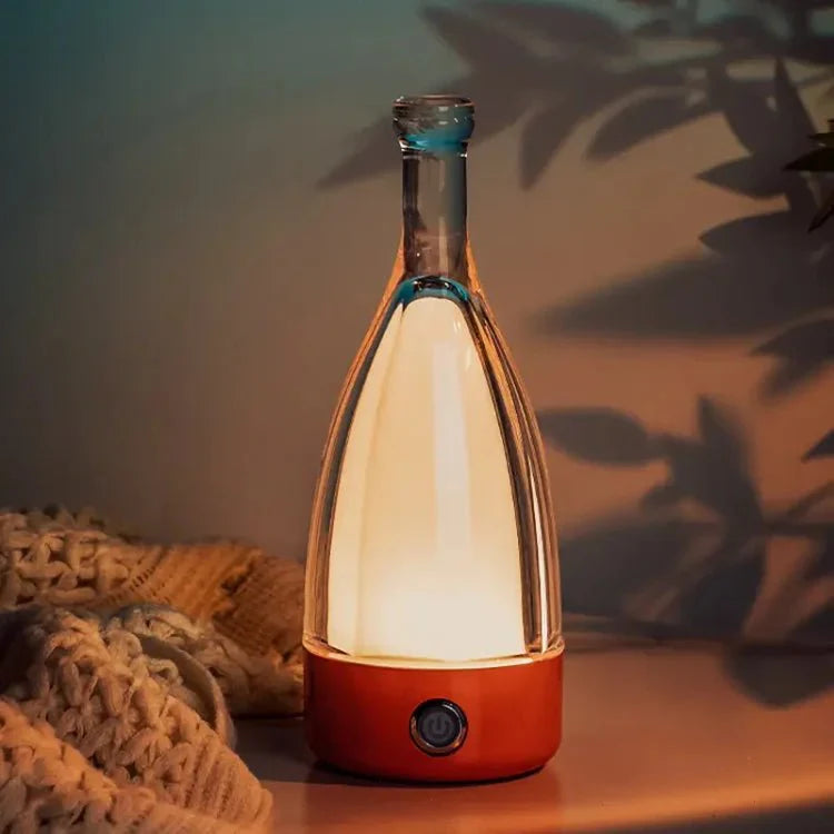 Rechargeable Decorative Night Light in the Shape of a Wine Bottle