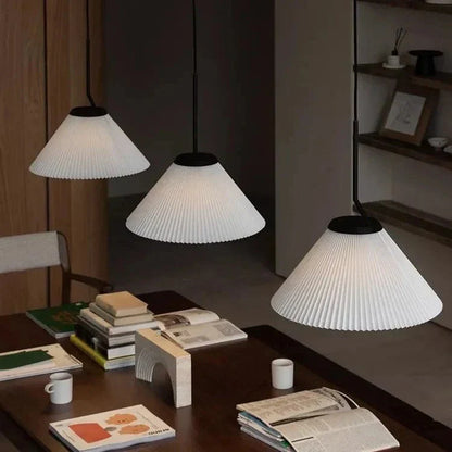 Noridic geplooide Creme Hanglamp