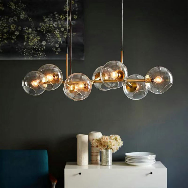 Chandelier with Norwegian glass ball